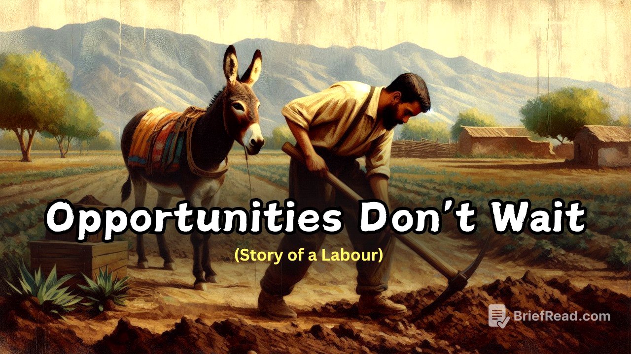 Motivational Story-Opportunities Don’t Wait | Story of a Laborer | Tales by Monisha