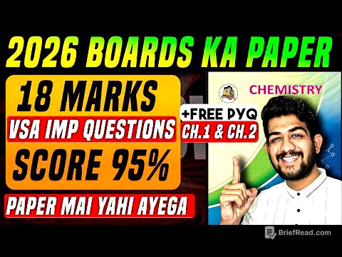 🛑LIVE ! 12 hsc chemistry important questions Boards 2026, chemistry class 12 important questions,