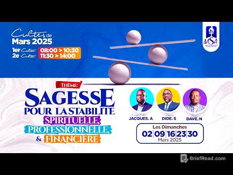 LA SAGESSE POUR DEVENIR STABLE SPIRITUELLEMENT (Ev Jacques AMESSAN)