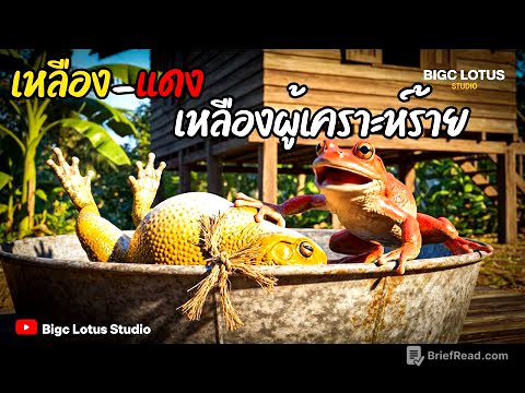 การ์ตูนกบ พากย์อีสาน เหลือง-แดง ตอนเหลืองผู้เคราะห์ร้าย เรื่องราวสุดฮาของกบ สุดป่วน คลิปตลก ฮาฮา