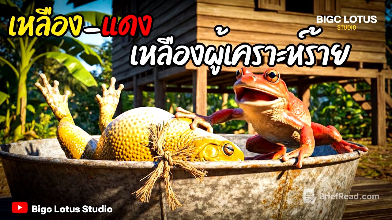 การ์ตูนกบ พากย์อีสาน เหลือง-แดง ตอนเหลืองผู้เคราะห์ร้าย เรื่องราวสุดฮาของกบ สุดป่วน คลิปตลก ฮาฮา
