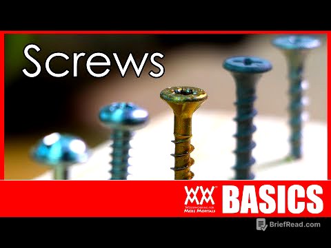 What kind of screw should I use? Woodworking Basics