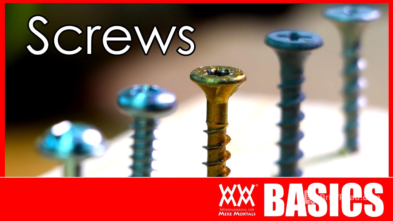 What kind of screw should I use? Woodworking Basics