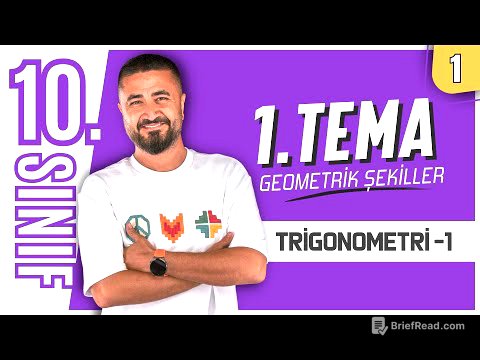 Trigonometri 1 | Geometrik Şekiller 1.DERS | 10.Sınıf Matematik | Yeni Maarif Model 2026