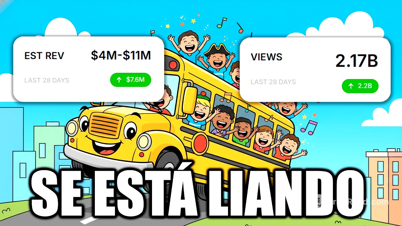 Los CANALES de Canciones INFANTILES con IA se están FORRANDO EN YOUTUBE💲