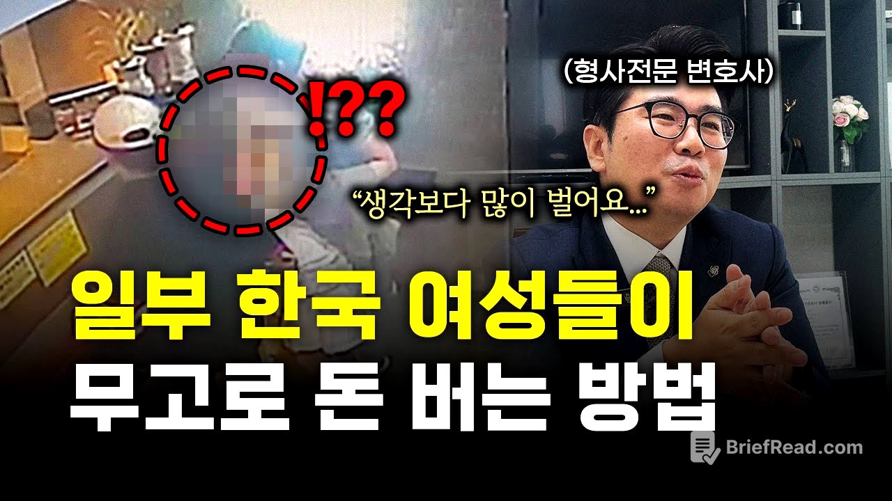 😮충격실화😮 "실제 벌어지고 있죠." 일부 한국 여성들이 무고로 돈 버는 방법.. 절대 막기 힘들죠 (ft. 김민수 변호사)