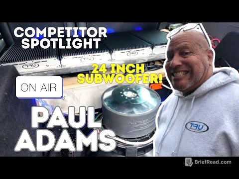 24-inch ib sub in a Prius! Paul Adam's sq car audio system walk-through