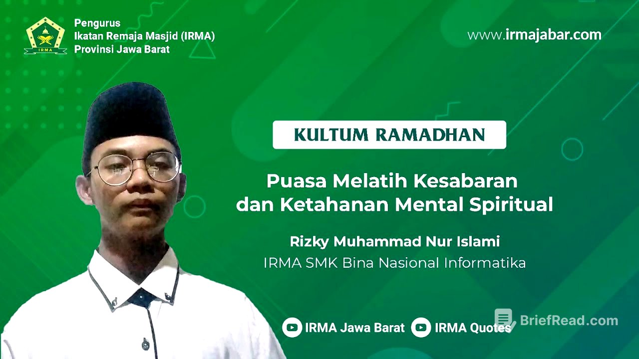 Puasa Melatih Kesabaran dan Ketahanan Mental Spiritual