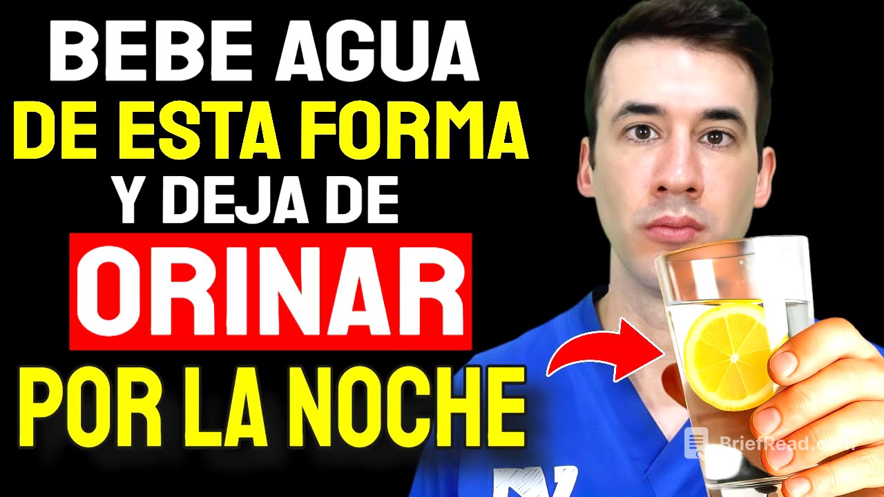 Médico del riñón lo revela: Cómo tomar agua para no levantarte de noche en adultos mayores
