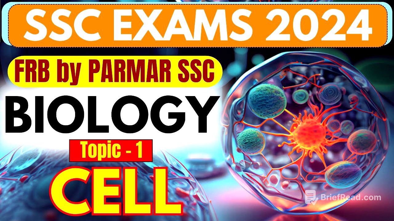 GK FOR SSC EXAMS 2024 | FRB | BIOLOGY | CELL