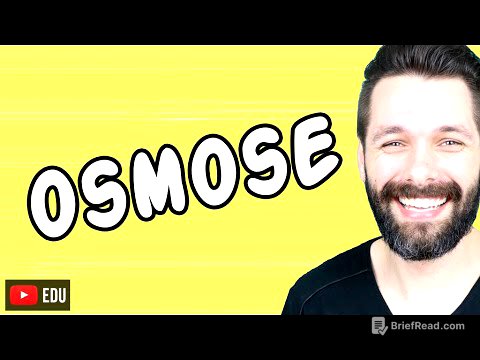 OSMOSE - CÉLULA ANIMAL X CÉLULA VEGETAL | Biologia com Samuel Cunha