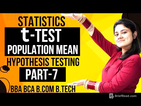 Introduction to t-test|Small Samples|Hypothesis Testing|Statistics|BBA|BCA|BCOM|B.TECH|Dream Maths