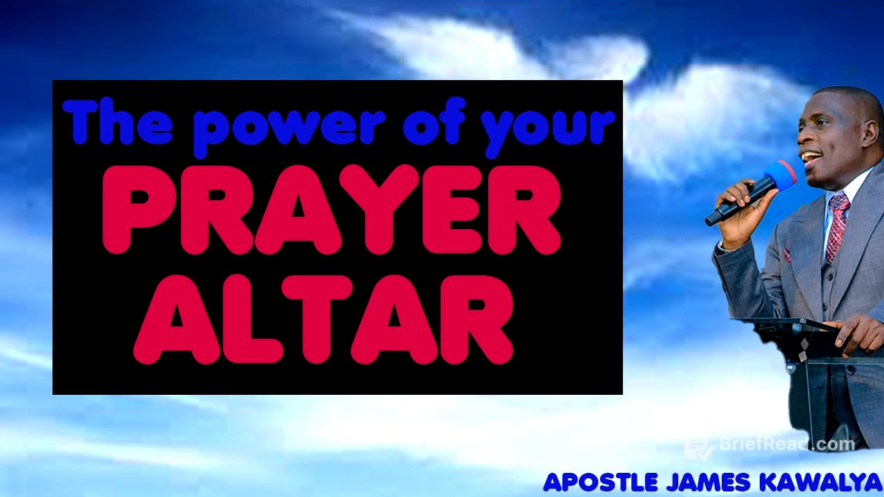 THE POWER OF YOUR PRAYER ALTAR//APOSTLE JAMES KAWALYA