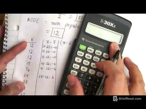 How to find the mean, median, mode, standard deviation and variance.