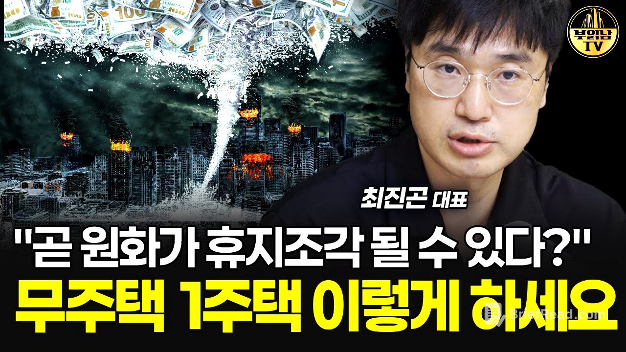 "곧 원화가 휴지조각 될 수 있다?" 무주택 1주택 이렇게 하세요 [최진곤 대표 4부]