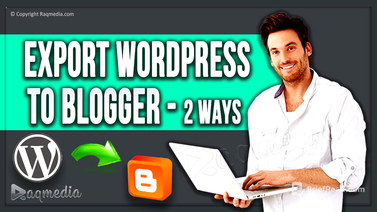 How to Switch From Wordpress to Blogger ✅ Export Wordpress to Blogger