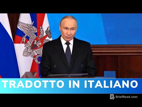 Putin: “La Russia rafforzerà l’esercito” | Collegio Difesa, bilancio 2025 e piani 2026 (integrale)