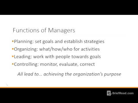 Principles of Management: Introduction to Management 1