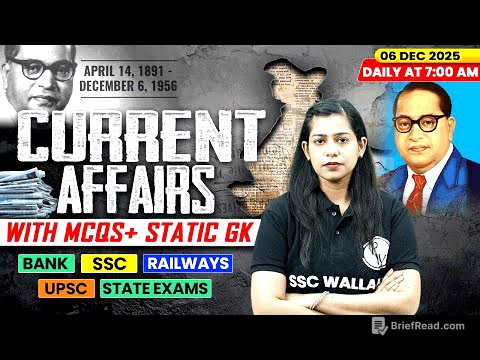 Current Affairs Today | 06 December Current Affairs 2025 | Daily Current Affairs | By Krati Mam