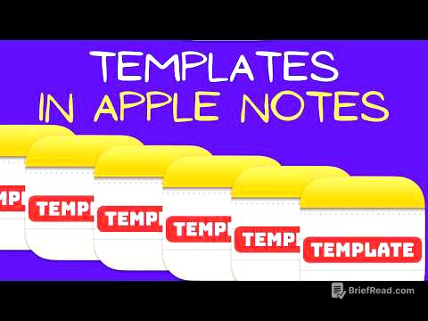Never Start from Scratch Again: Mastering Templates in Apple Notes