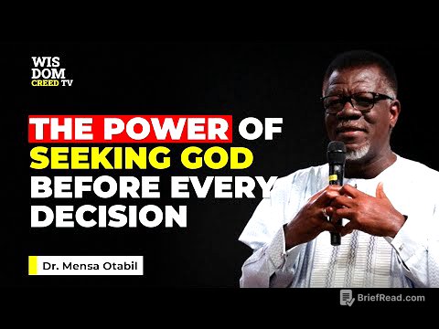 The Power of Seeking God Before Every Decision - MENSA OTABIL MESSAGES