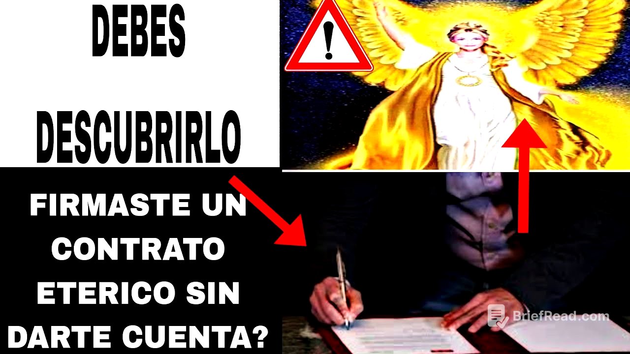 Estas por PERDER TU ALMA!!! Sino te das cuenta de lo que son LOS CONTRATOS ETERICOS.