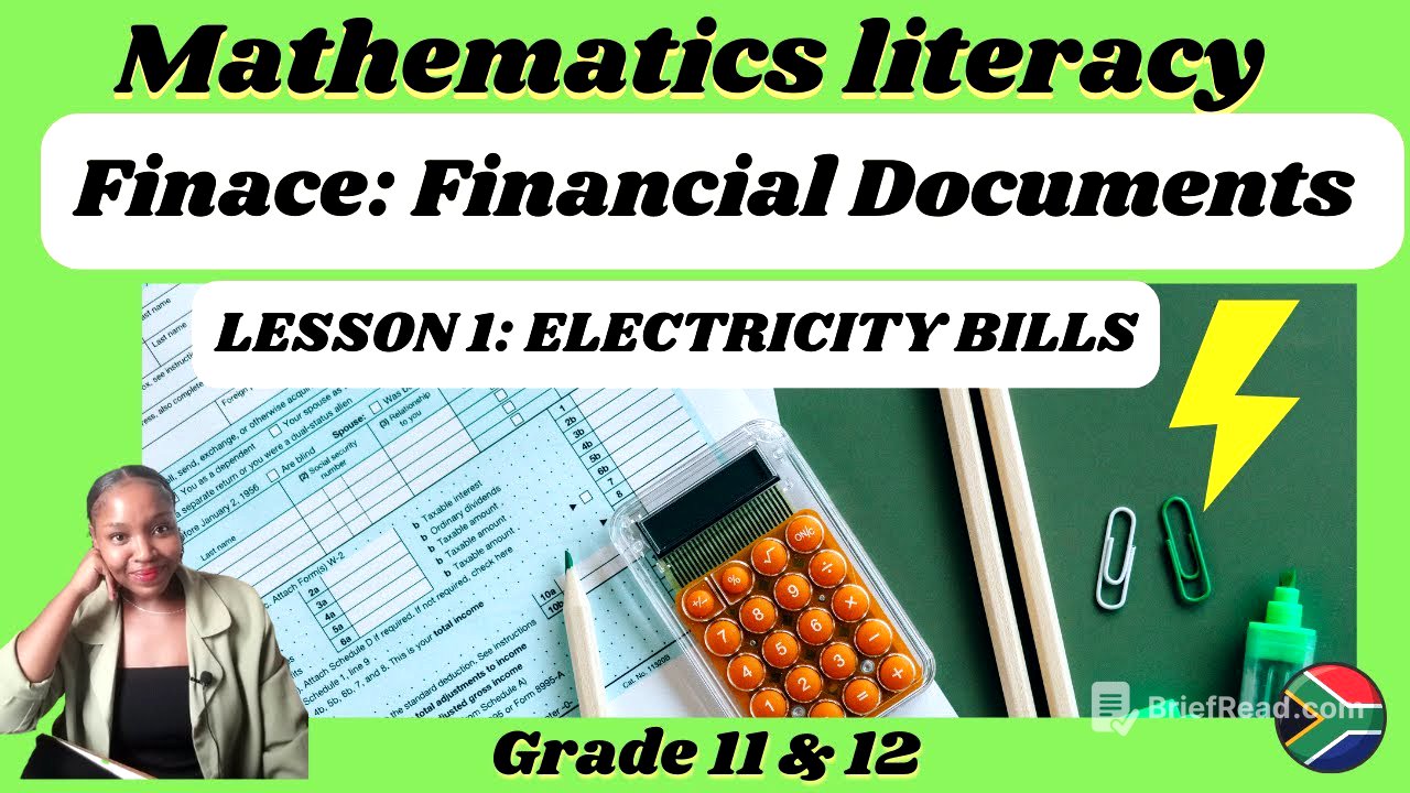 Grade 12 Maths Literacy Finance: Financial documents