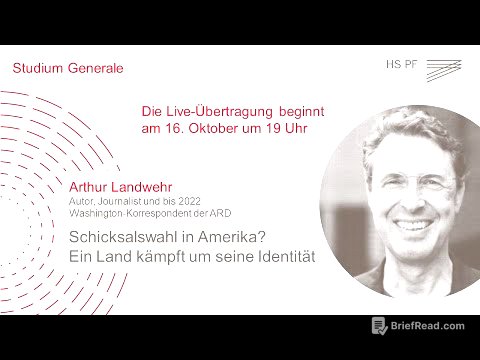 Studium Generale HSPF – Arthur Landwehr: „Schicksalswahl in Amerika?...“