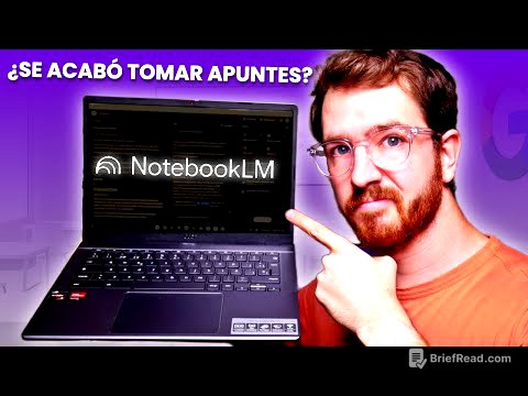¡Deja de TOMAR Apuntes! NotebookLM Cambiará La Forma De Aprender 📚 (Guía FÁCIL)