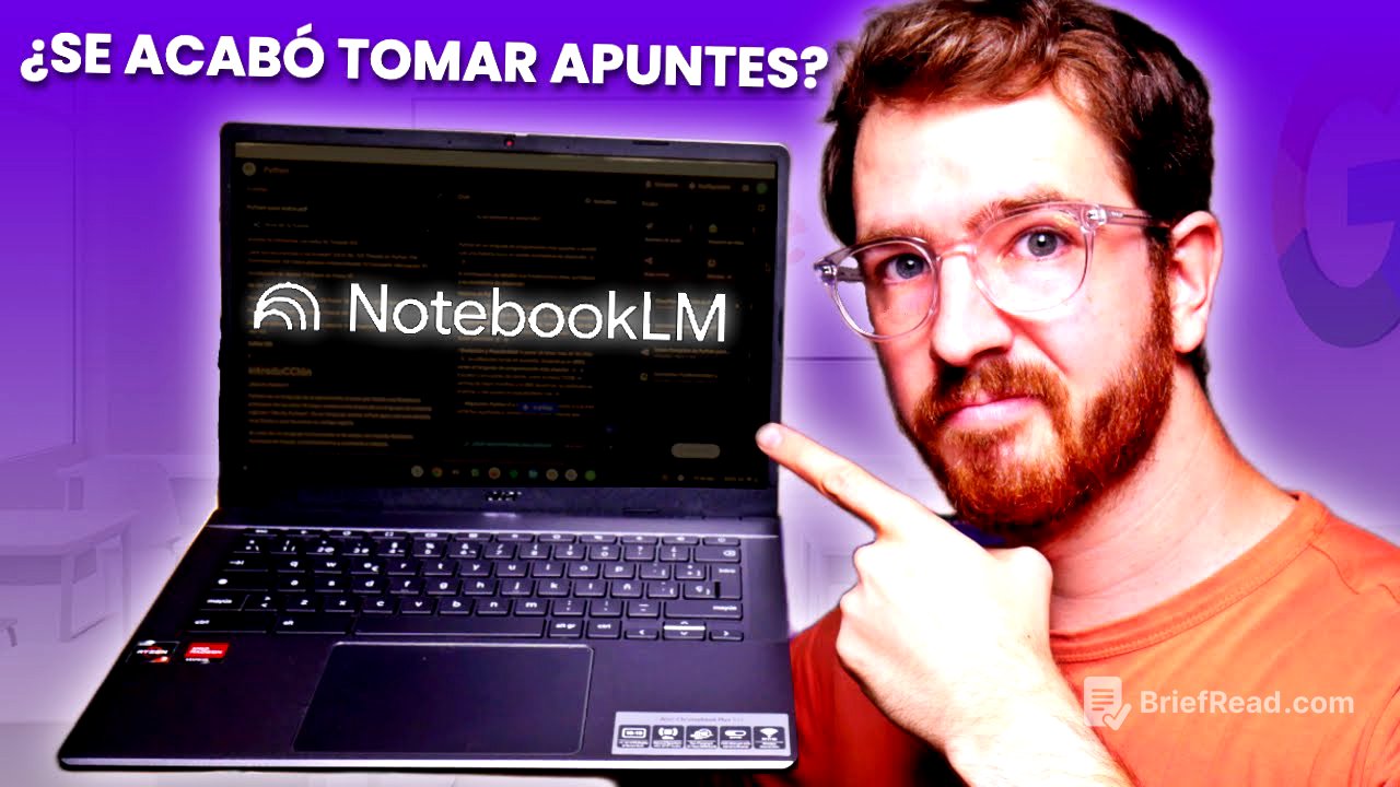¡Deja de TOMAR Apuntes! NotebookLM Cambiará La Forma De Aprender 📚 (Guía FÁCIL)
