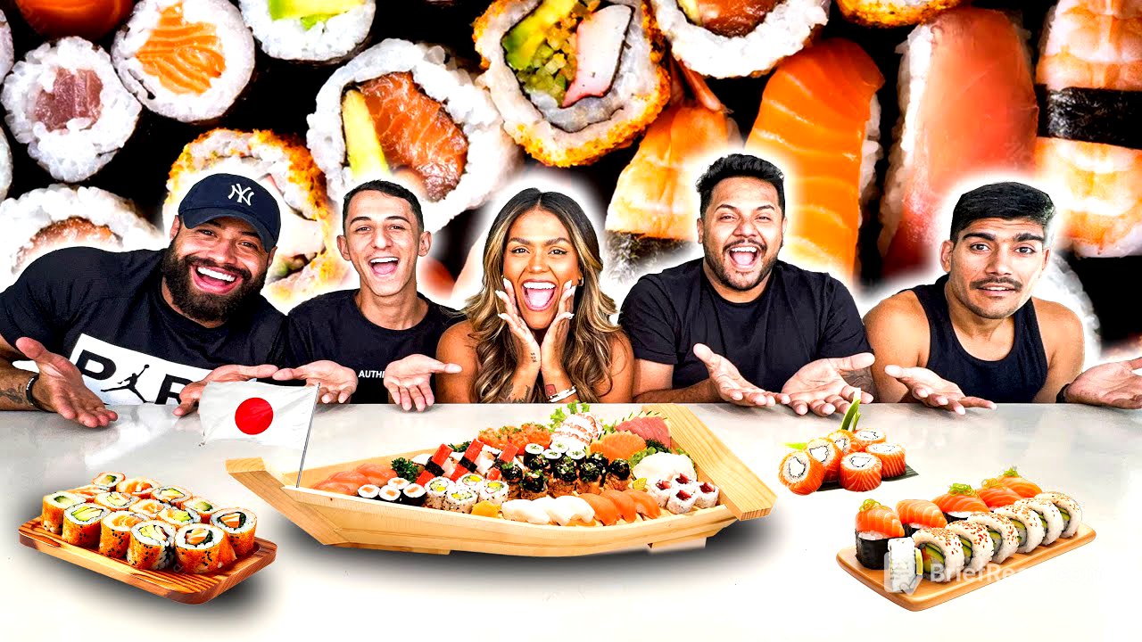 O ÚLTIMO A PARAR DE COMER SUSHI GANHA!!!