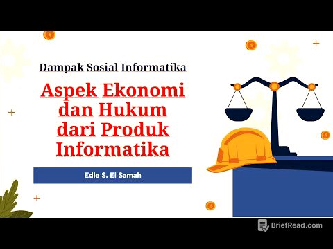 Dampak Sosial Informatika - Aspek Ekonomi dan Hukum dari Produk Informatika - Informatika Kelas X