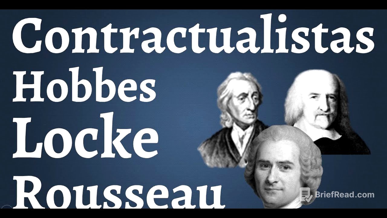 Contractualistas; Hobbes Locke y Rousseau