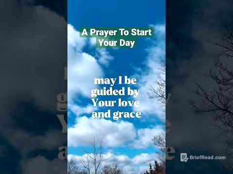 A Prayer To Start Your Day|Morning Prayer.