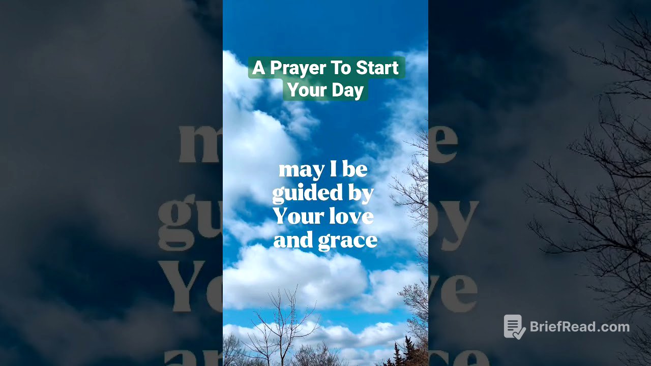 A Prayer To Start Your Day|Morning Prayer.