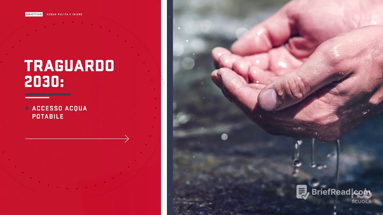 Obiettivo n°6 - Acqua pulita e igiene