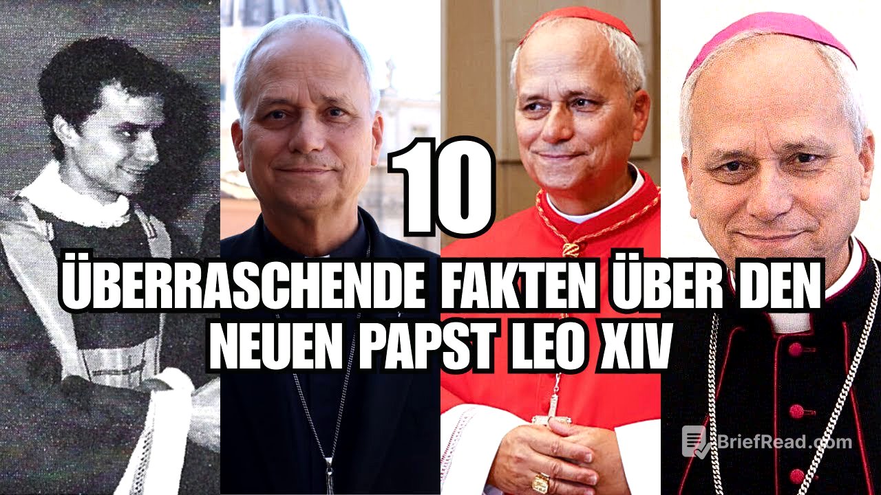 10 Überraschende Fakten über den neuen Papst Leo XIV! (Robert Prévost)
