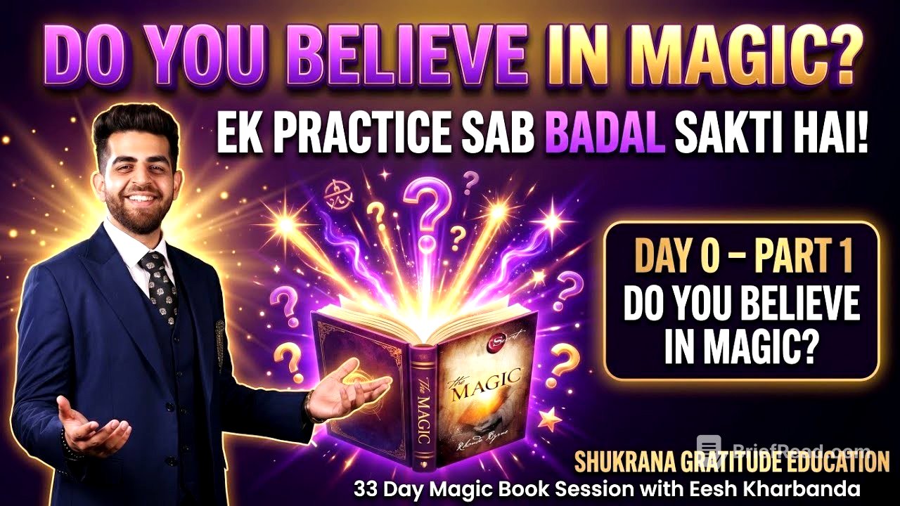Day 0 Part 1 15 June Magic Book Session With Eesh Kharbanha