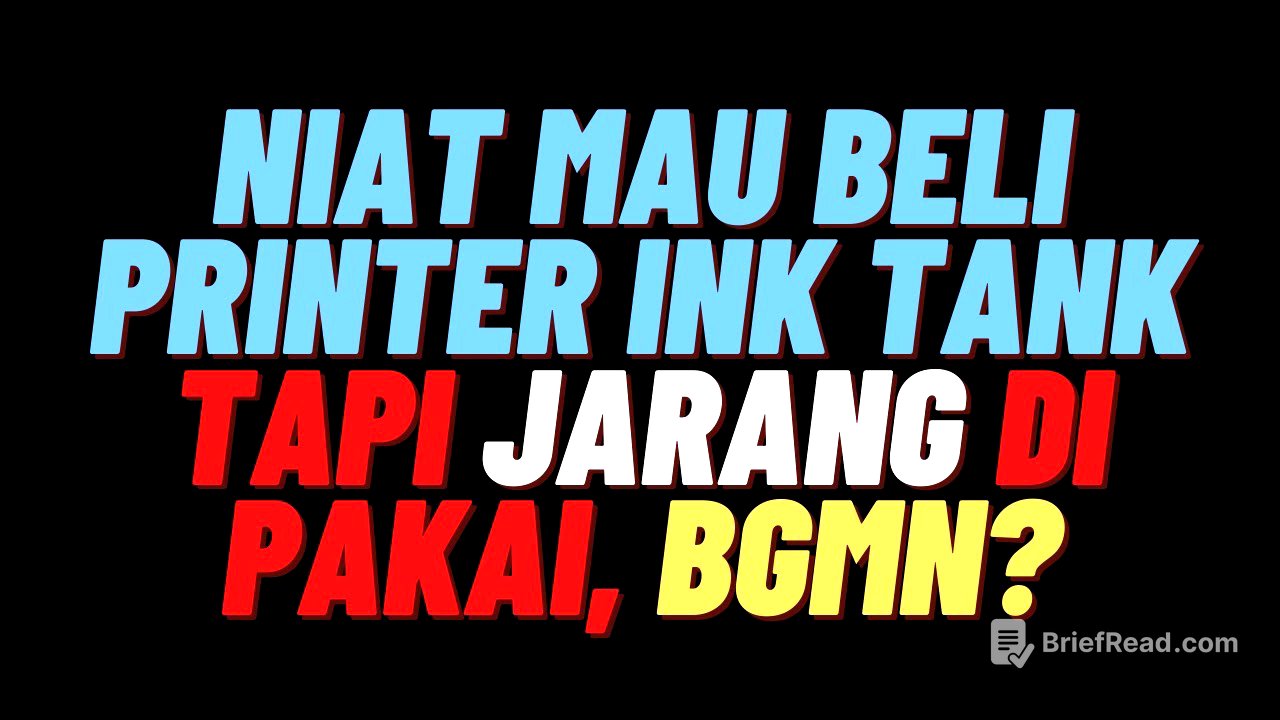 Mau Beli Printer Ink Tank Tapi Jarang Di Pakai