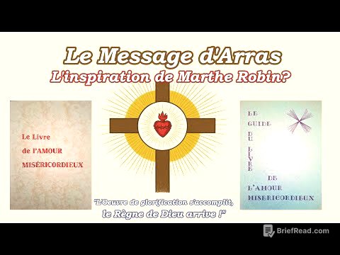 1- Le Message d'Arras - Introduction, Synthèse, Prologue du Guide du Livre de l'Amour Miséricordieux