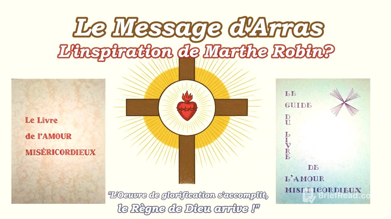 1- Le Message d'Arras - Introduction, Synthèse, Prologue du Guide du Livre de l'Amour Miséricordieux