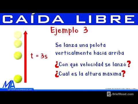 Caída libre | Ejemplo 3 Se lanza hacia arriba...