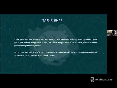 KULIAH TAFSIR QURAN INDONESIA: KAJIAN TAFSIR SINAR DAN TAFSIR AT-TANWIR