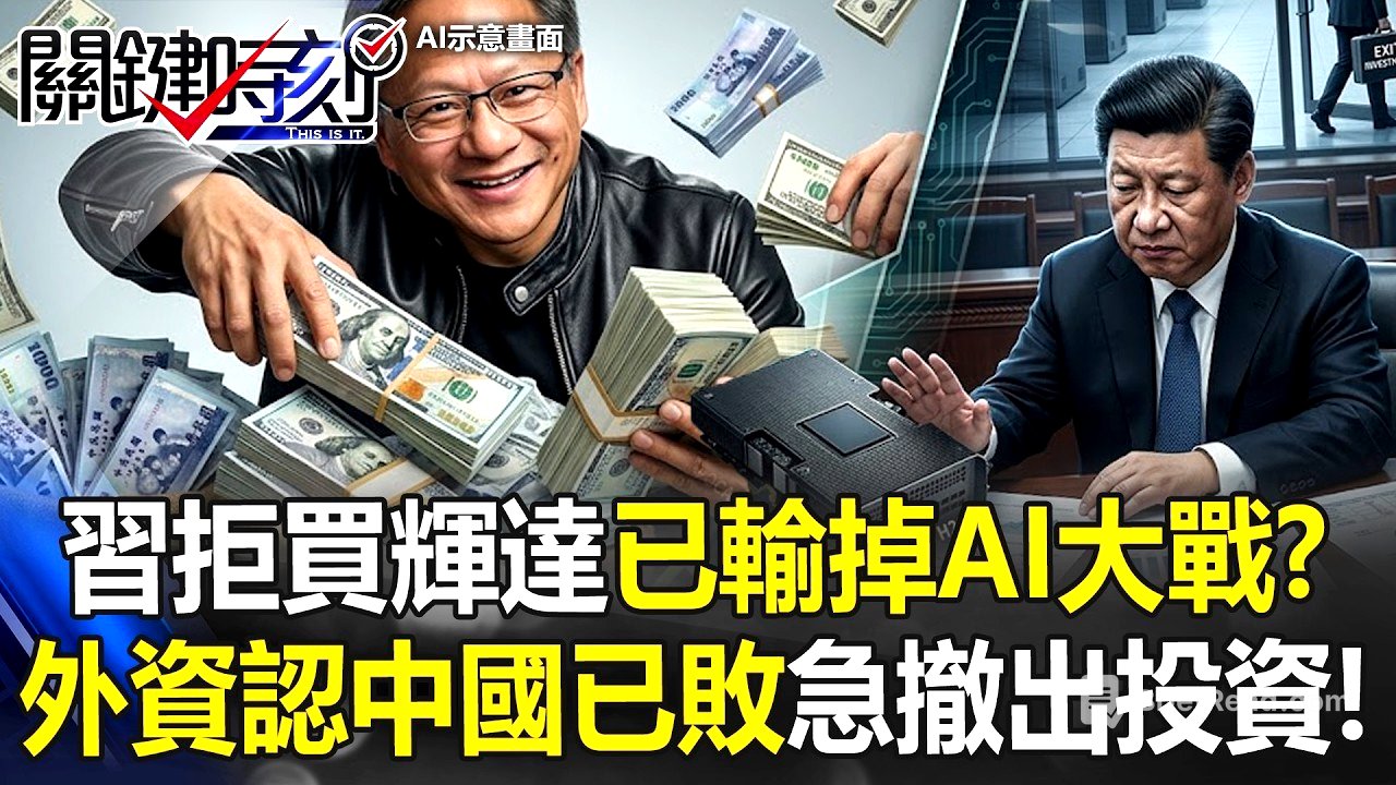 習近平拒買H200害慘中國！？ 美台AI狂賺「數鈔數到手軟」…外資認定「中國已敗」急撤出中國資料中心投資！【關鍵時刻】張炤和