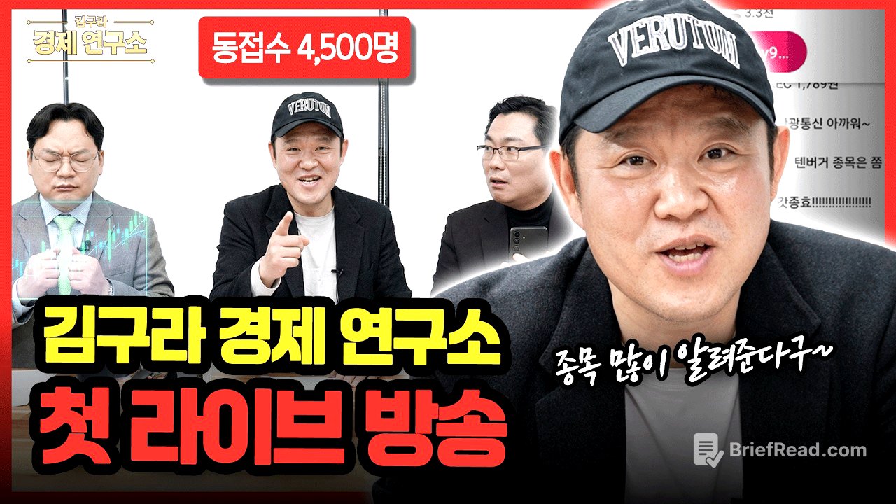 🚗 현대차 대신 살 주식은? (경제연구소 첫 생방송!) [🏘️ 김구라 경제연구소 EP.91 - 주식편]