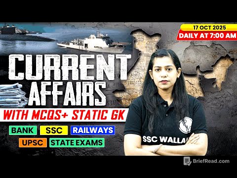 Current Affairs Today | 17 October Current Affairs 2025 | Daily Current Affairs | By Krati Mam