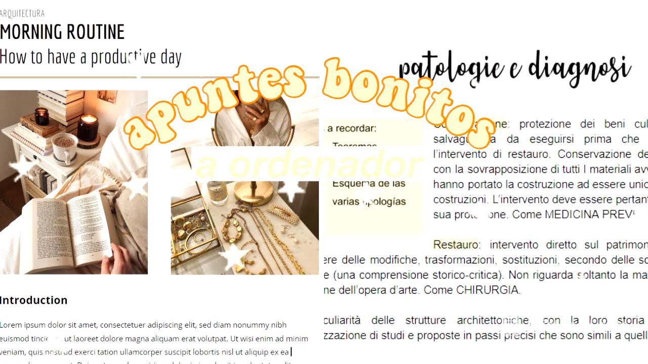 apuntes bonitos a ordenador ✨