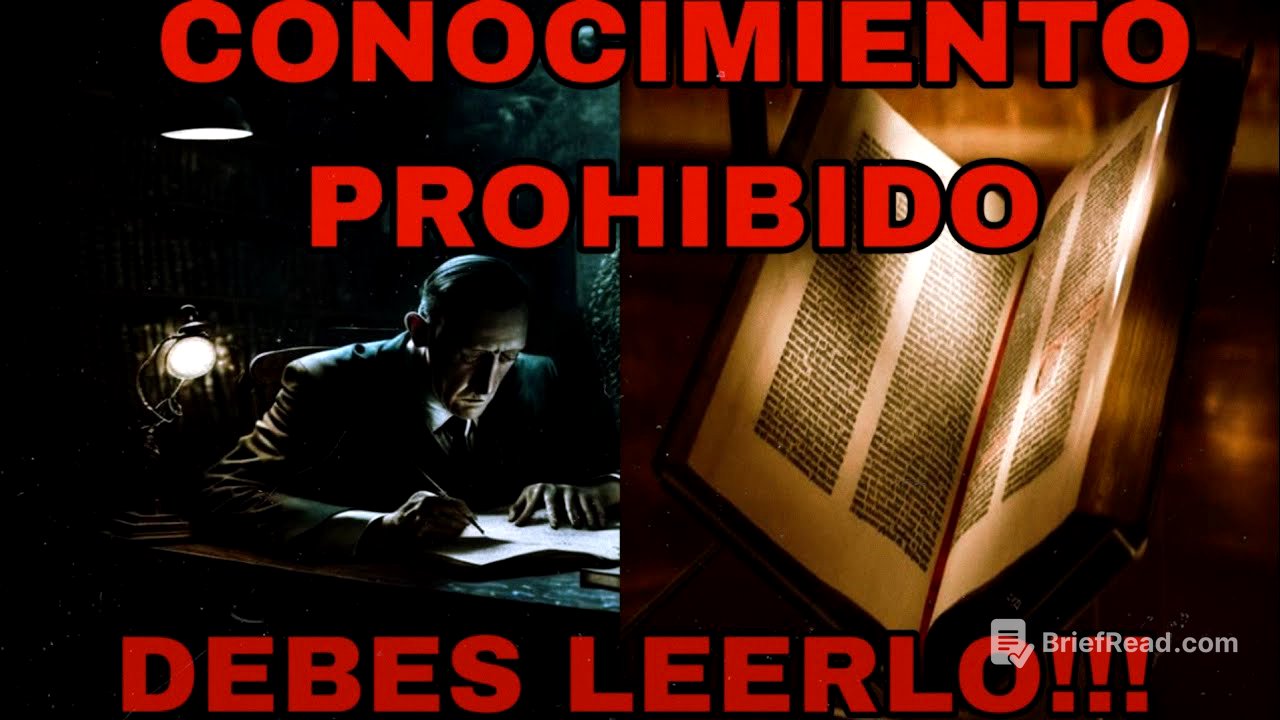 EL ESCRITOR HP LOVECRAFT, escondió conocimiento PROHIBIDO en sus RELATOS?