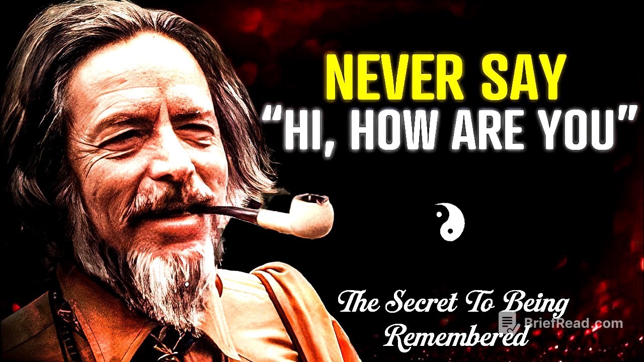 JUST SAY THESE 4 WORDS AND YOU'LL ATTRACT ANYONE | Alan Watts