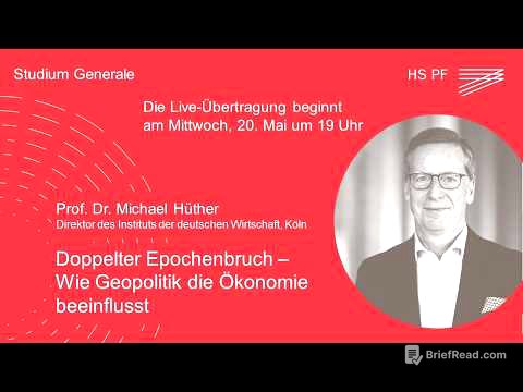 Studium Generale HSPF – Prof. Dr. Michael Hüther: „Doppelter Epochenbruch – Geopolitik und Ökonomie“